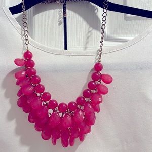 Hot Pink Statement Necklace